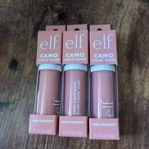 LOT of 3 e.l.f. Camo Liquid Blush High Pigment 82415 Peach Perfect 0.13 fl oz